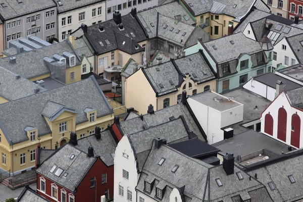 Vista desde arriba de la ciudad noruega —  Fotos de Stock