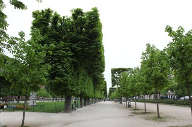 louvre Müzesi ve paris şehir labirentte.
