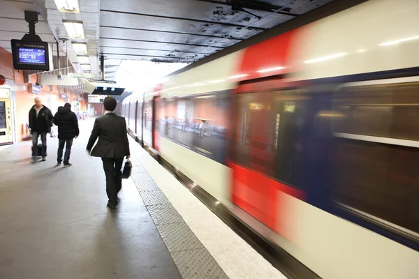 High speed metro in paris - Paris underground — Stock Photo, Image