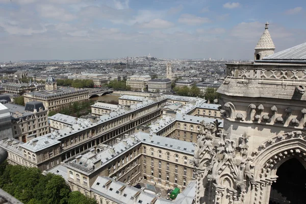 Parijs gezien vanaf de top van de toren van montparnasse — Stockfoto