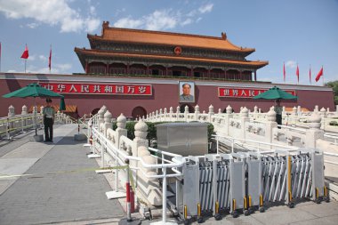 Pekin - 11 Haziran: tienanmen kapı (kapısı göksel barış),