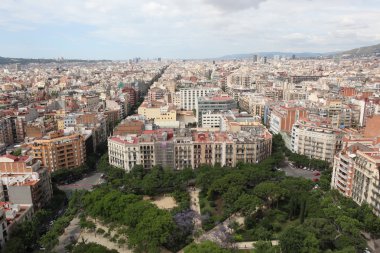 barcelona Panoraması. İspanya
