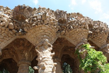 Barselona, İspanya 'da Park Guell.
