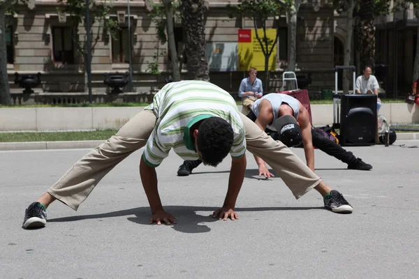 Street circus in Barcelona, Spain — Stock Photo, Image