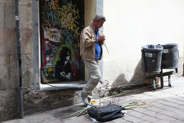 Marionnettiste dans la rue Barcelone — Photo
