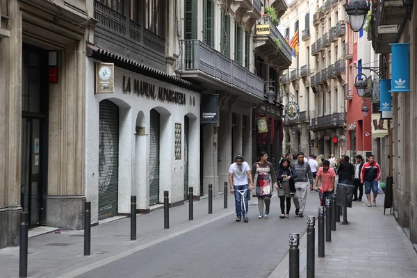 Tourists in Barcelona — Stock Photo, Image