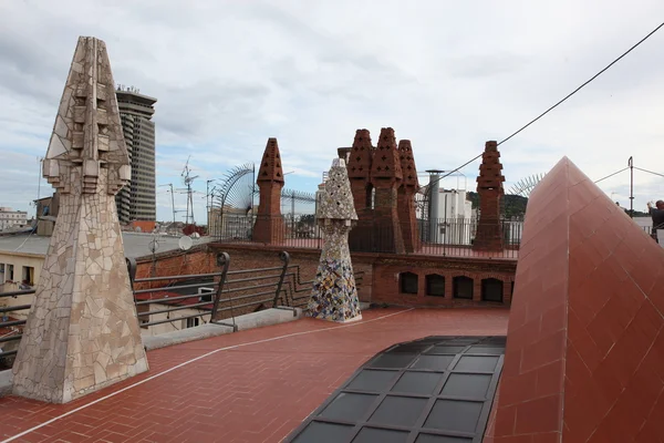 Amazing roofs of Barcelona — Stock Photo, Image