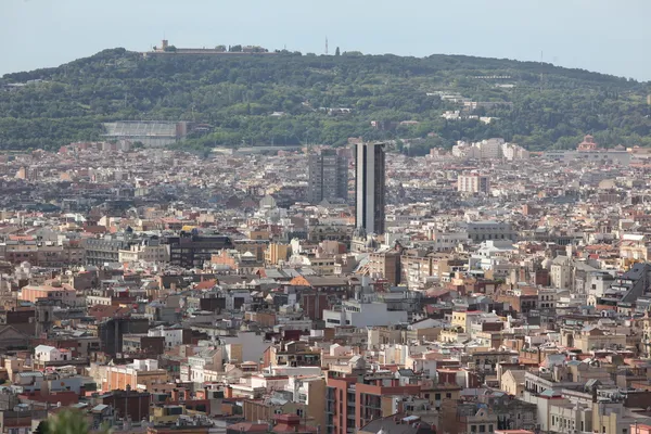 Vue panoramique de Barcelone — Photo