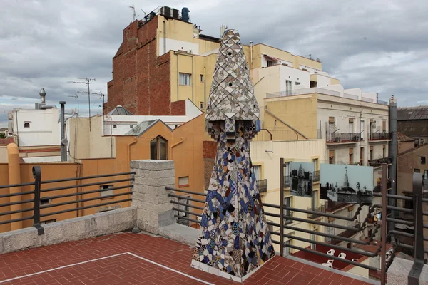 Amazing roofs of Barcelona — Stock Photo, Image