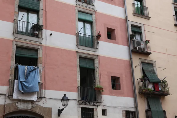 Edificio fachada en Barcelona — Foto de Stock