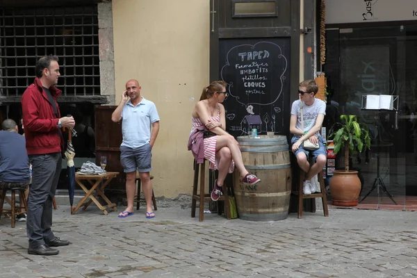 Caffè di strada di Barcellona — Foto Stock