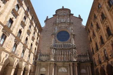 Santa maria de montserrat Manastırı. Catalonia, İspanya.