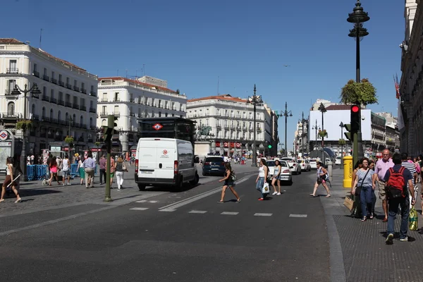 Straßen Madrids, Spaniens Hauptstadt — Stockfoto