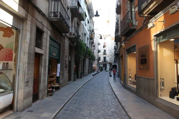 Ulice girona, Katalánsko — Stock fotografie