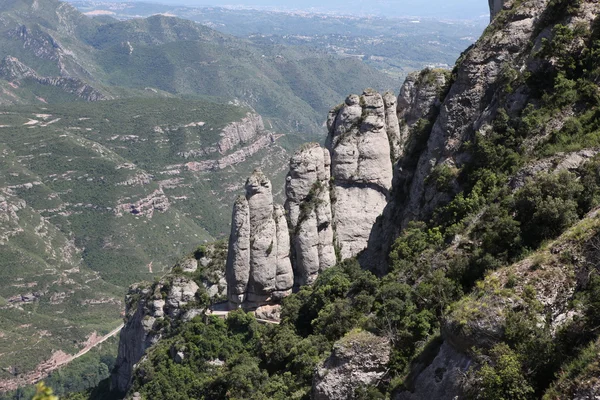 Góry w pobliżu montserrat — Zdjęcie stockowe