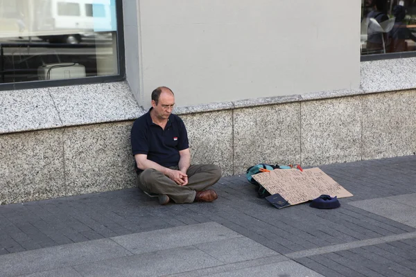 乞食 ath マドリッドの通り — ストック写真