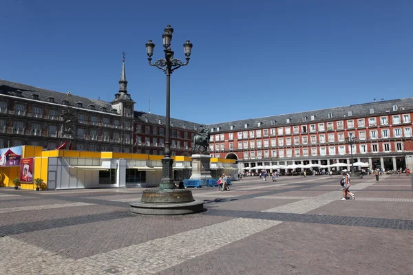 Stora torget i mdrid - plaza mayor, Spanien — Stockfoto