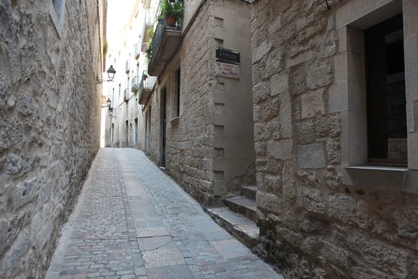 Straßen von Girona, Katalonien — Stockfoto