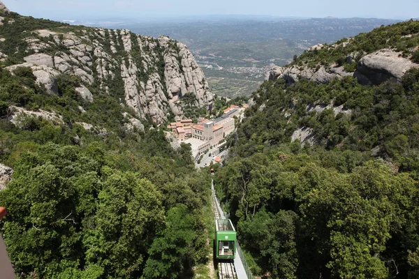 Montserrat mountain train. Spain — Stock Photo, Image