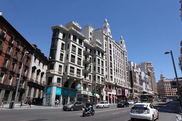 Streets of Madrid, Spain capital