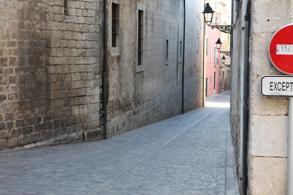 Straßen von Girona, Katalonien — Stockfoto