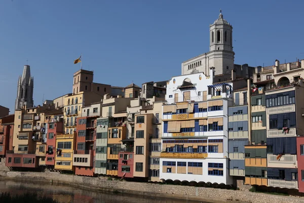 Historiska judiska kvarteren i jirona, provinsen barcelona, Spanien, Katalonien — Stockfoto