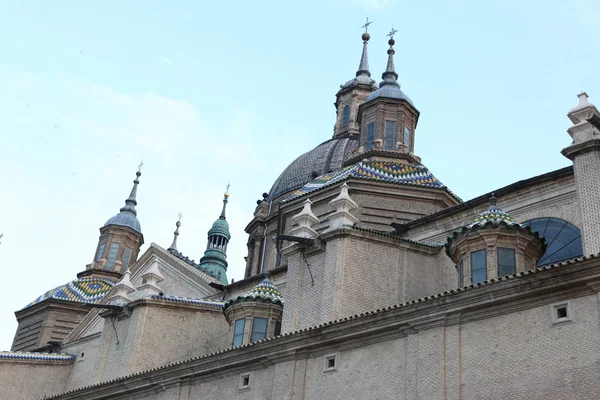 Our Lady of the Pillar Basilica, Zaragoza, Spain — Stock Photo, Image