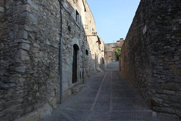 Straßen von Girona, Katalonien — Stockfoto