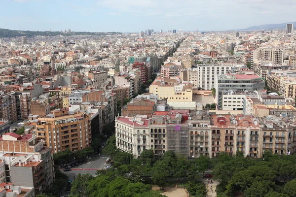 Aerial view Barcelona, Spain — Stock Photo, Image