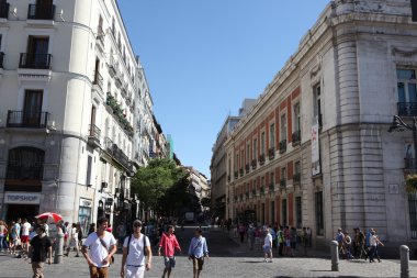 sokak merkezi Madrid, İspanya.