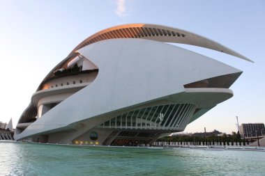 Valencia, İspanya: toplayan hemisferic ve palau de les arts reina sofia