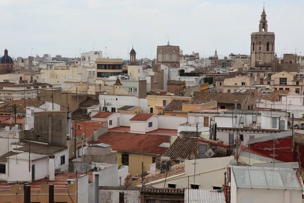 Over the roofs of Valencia, Spain. — Stock Photo, Image