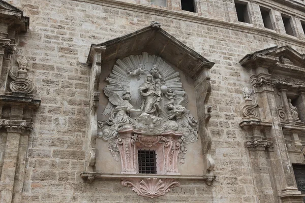 Vista da vicino della Parroquia de los Santos Juanes a Valencia . — Foto Stock