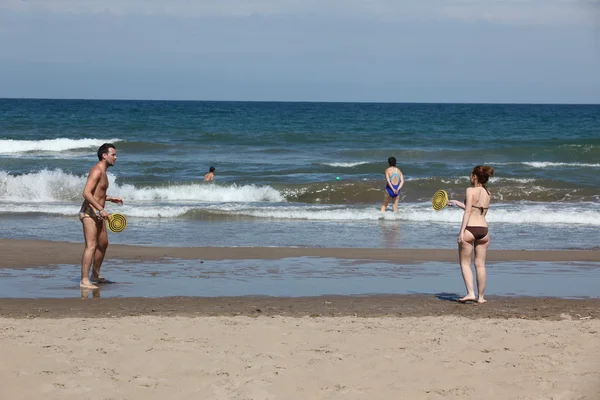 Na praia em Valência — Fotografia de Stock