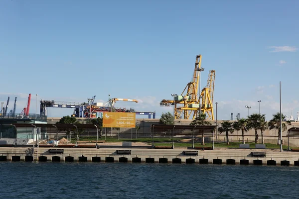 Vistas del puerto de Valencia - España — Foto de Stock