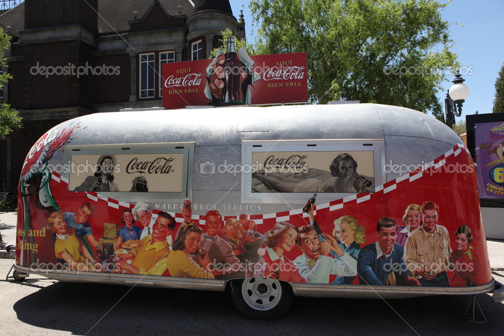 Coke van in Warner brothers park. Madrid