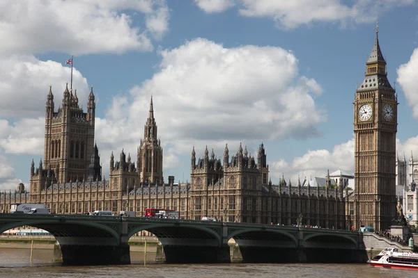 大本钟、 伦敦哥特式建筑英国 — 图库照片