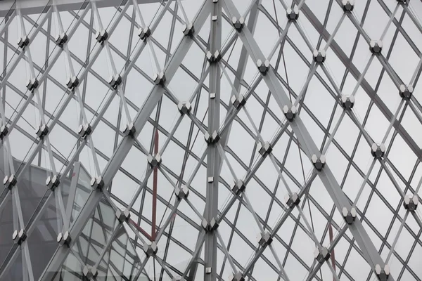 Steel and glass elements of modern bridge in London — Stock Photo, Image