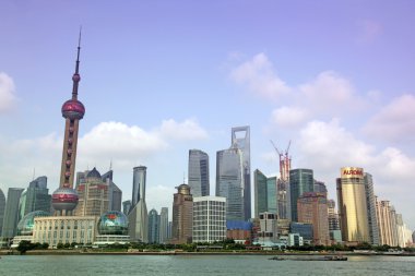 shanghai Pudong manzarası