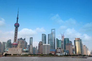 shanghai Pudong manzarası