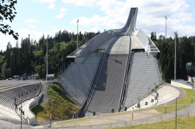 Holmenkollen ski atlama tepe Oslo