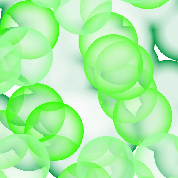 Naadloze patroon van abstracte groene bubbels — Stockfoto