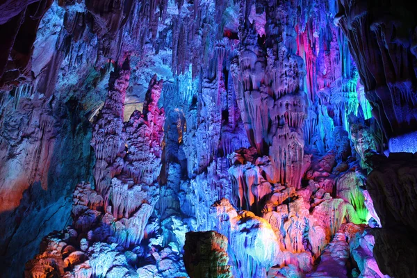Guilin Reed flüt mağaralar — Stok fotoğraf
