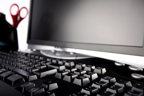 Black computer — Stock Photo, Image