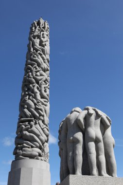 Oslo, Norveç: heykel vigeland Park Oslo, Norveç