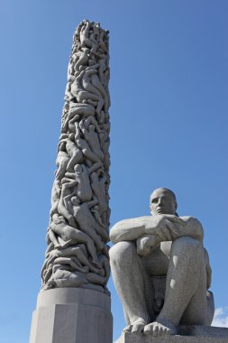 Oslo, Norveç: heykel vigeland Park Oslo, Norveç