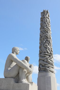 Oslo, Norveç: heykel vigeland Park Oslo, Norveç