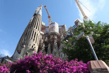 Barcelona İspanya - Haziran 9: La Sagrada Familia