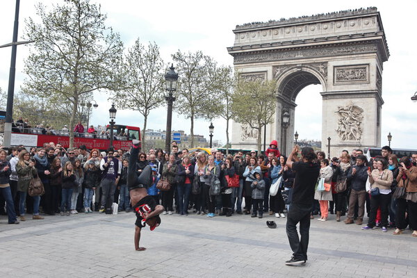 PARIS: B-boy doing some breakdance moves