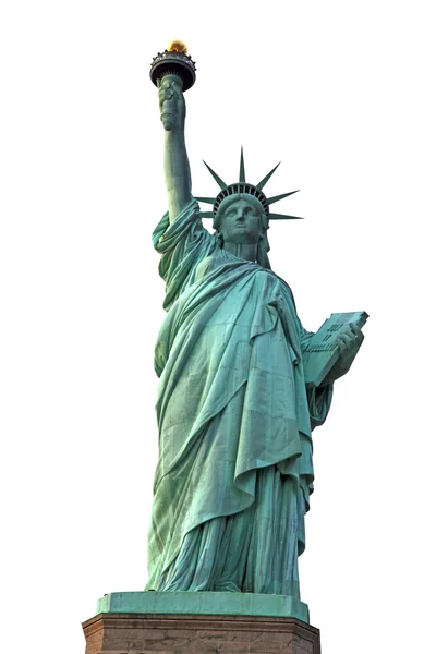 NY Estátua da Liberdade isolado em branco Fotografias De Stock Royalty-Free